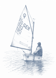 Opti_Sailboat01_Seglerhaus_Blue