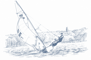 Sailboat470_Logo_Sketch_Seglerhaus_Blue